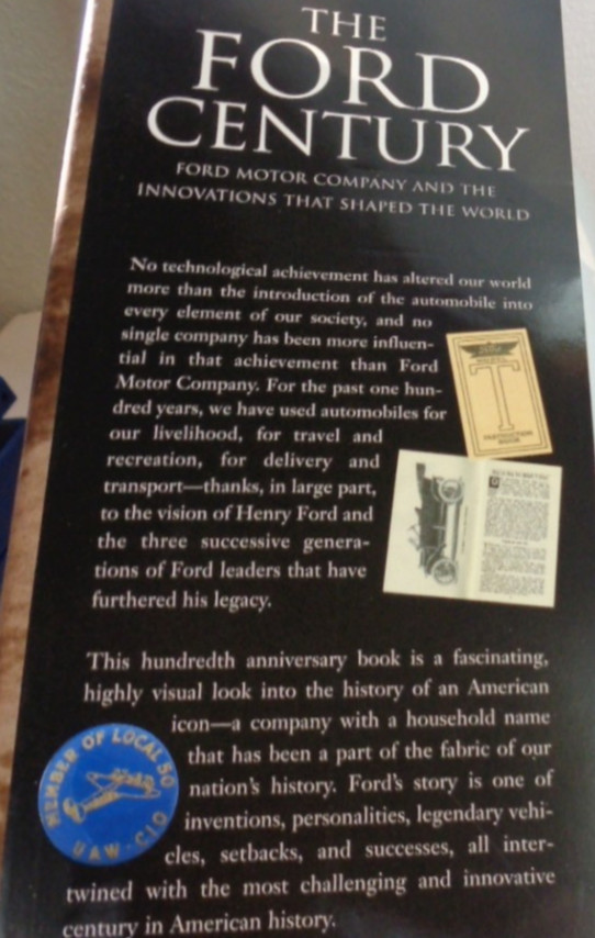 2002 First Edition The Ford Century 272 Pages Of Ford History & Innovations