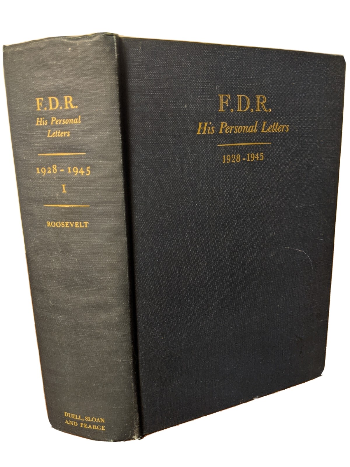 F.D.R. HIS PERSONAL LETTERS 1928-1945 Part 1 – FIRST EDITION 1950 HC