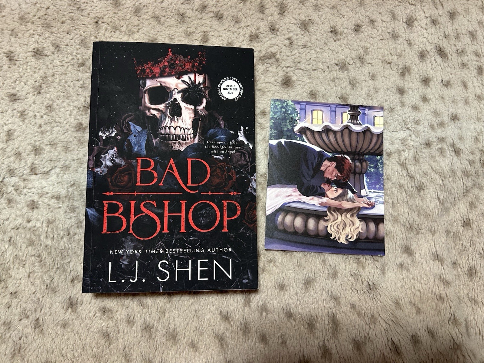 Bad Bishop by LJ Shen ARC (advance readers copy) SIGNED