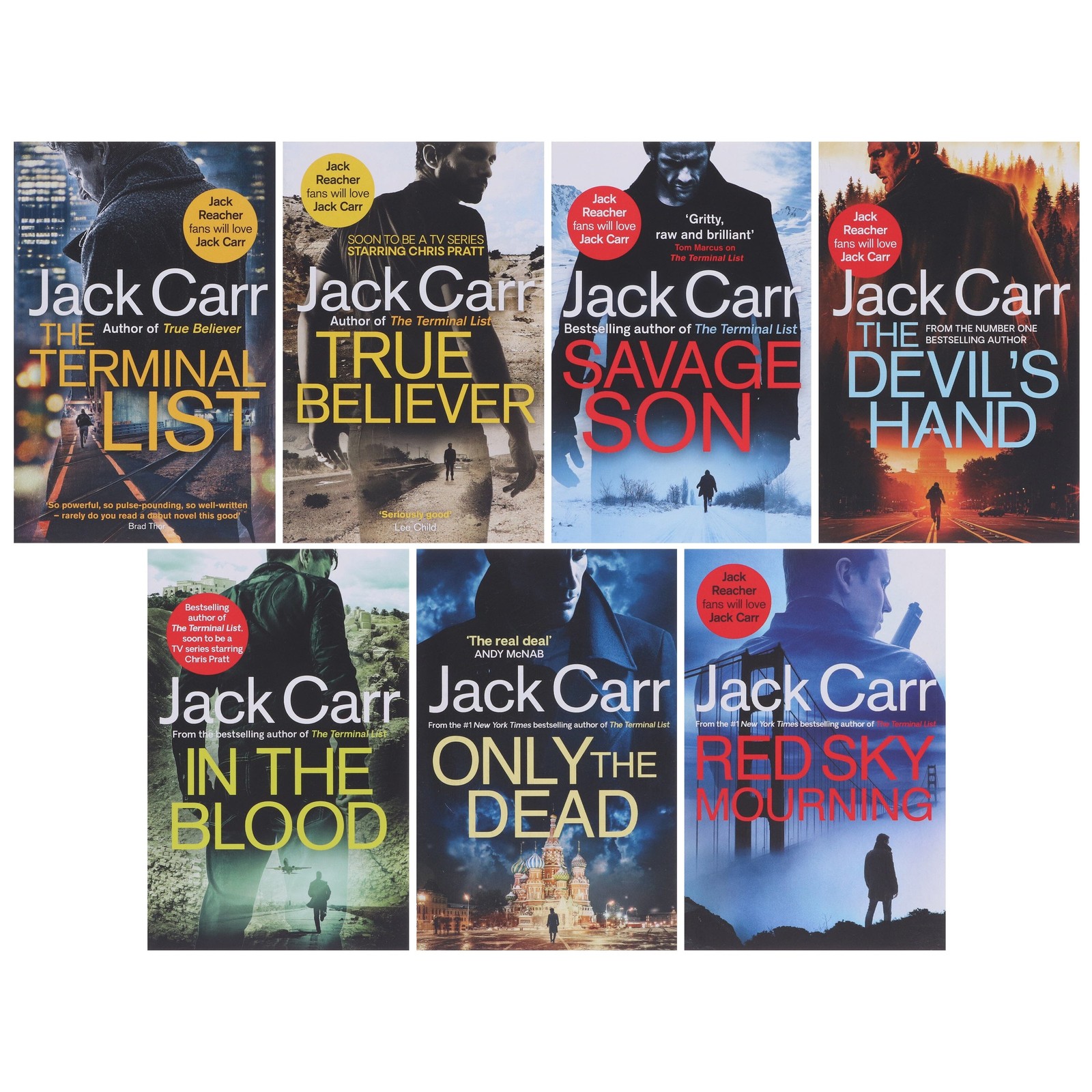 James Reece Series 7 Books Collection Set By Jack Carr – Fiction – Paperback