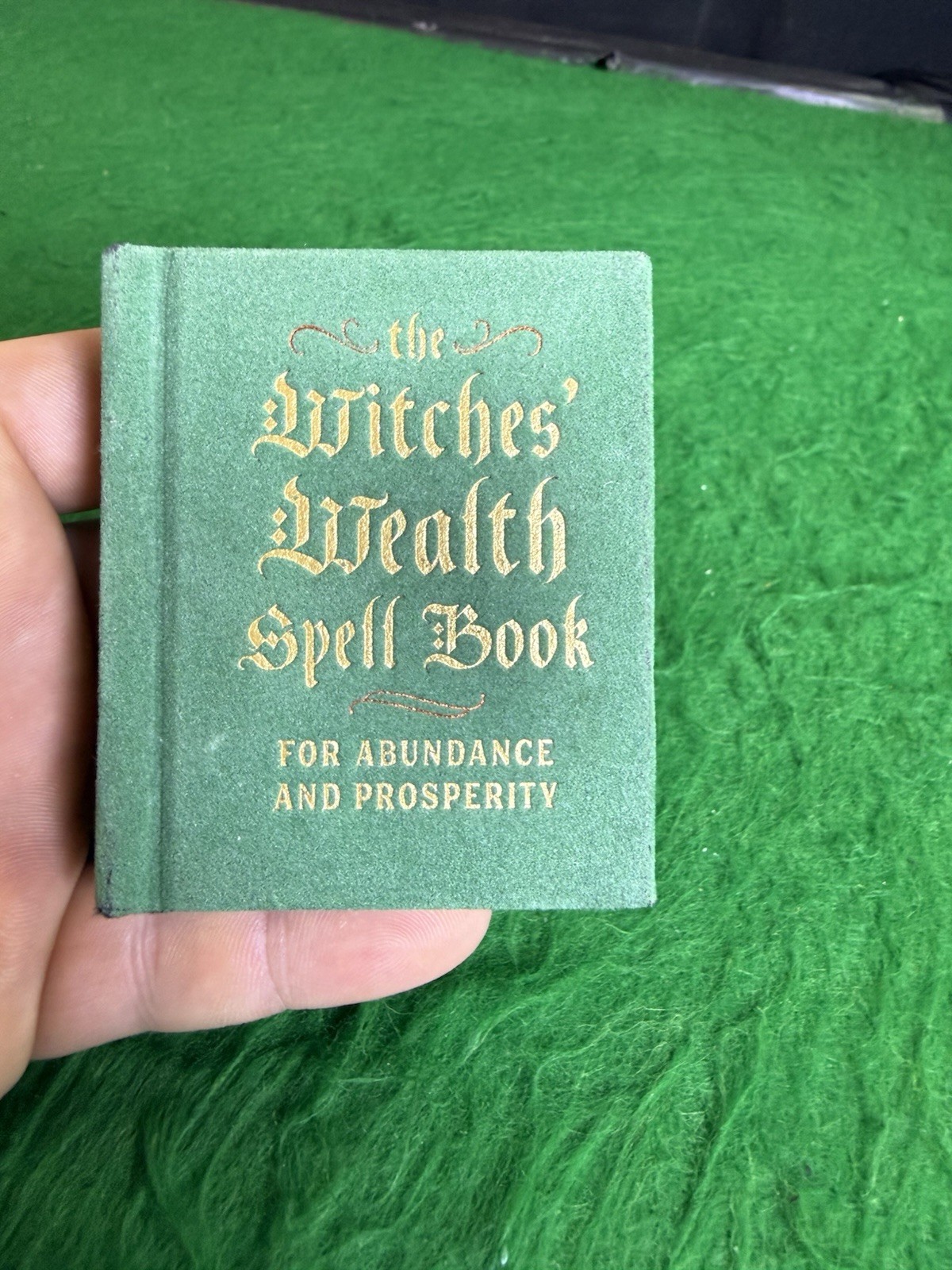Witches’ Wealth Spell Book Mini Hardcover Gold Gilt Pages Abundance 1st Edition