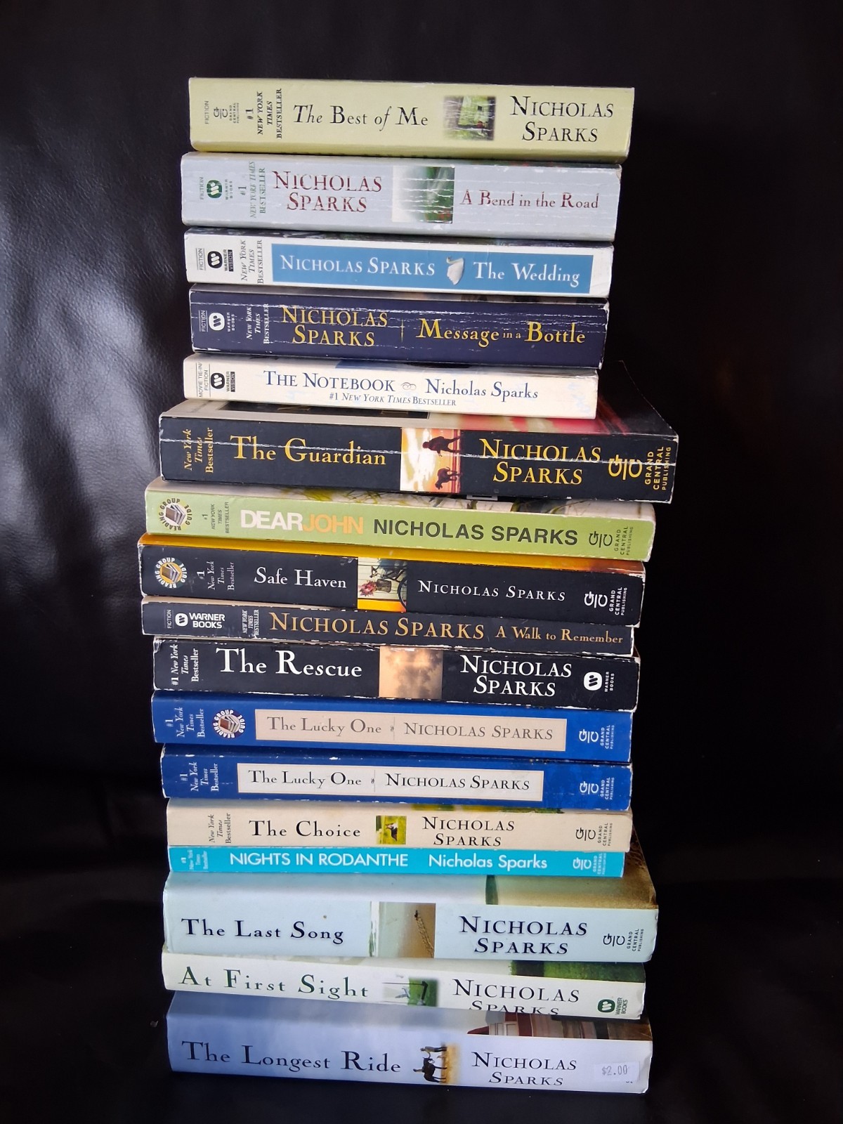Lot of 17 Hardcover & Softcover Books by Nicholas Sparks – Random Mix Complete