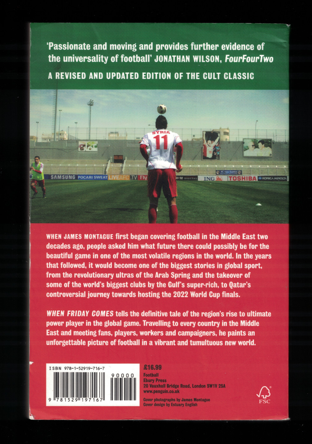 “When Friday Comes” by James Montague 2022 Ebury Press PB Football Revolution