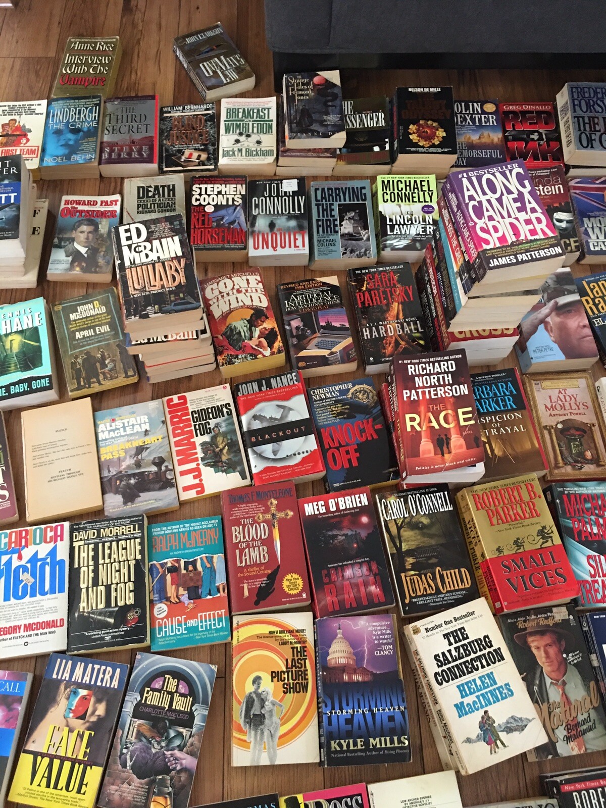 Lot Of 10 Suspense Crime Mystery Thriller Fiction Paperback Books Random Mix Lot