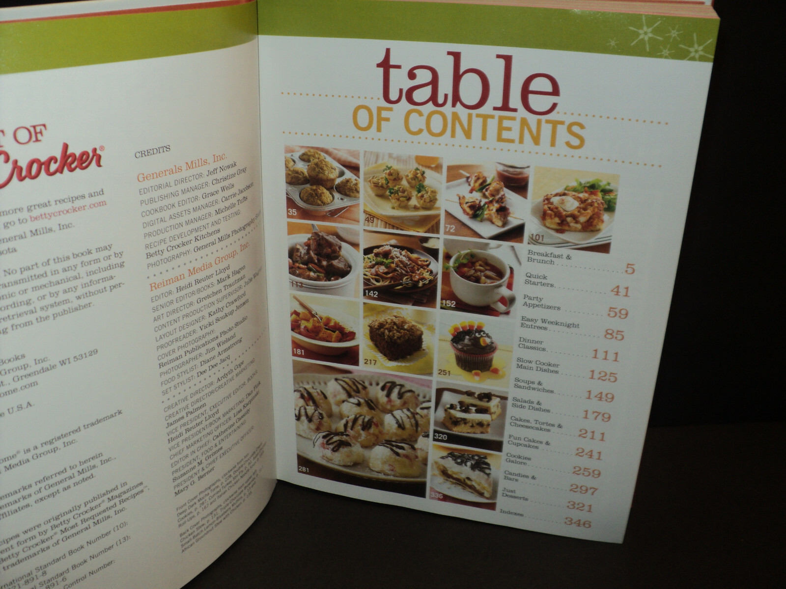 Best of Betty Crocker Hardcover 307 Recipes – All With Photos 352 Pages 2009