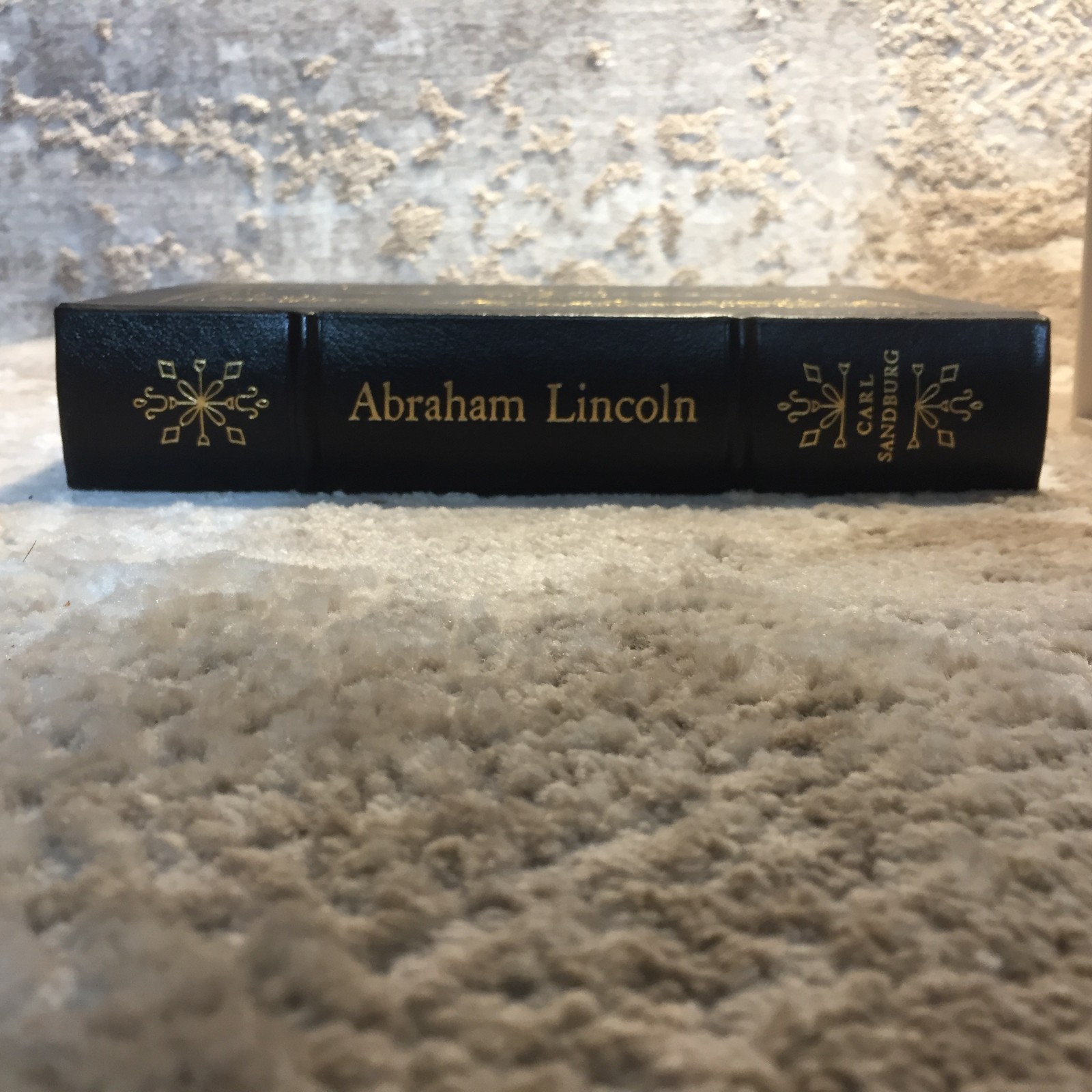 Easton Press Abraham Lincoln Biography Leather Book by Carl Sandburg 1984