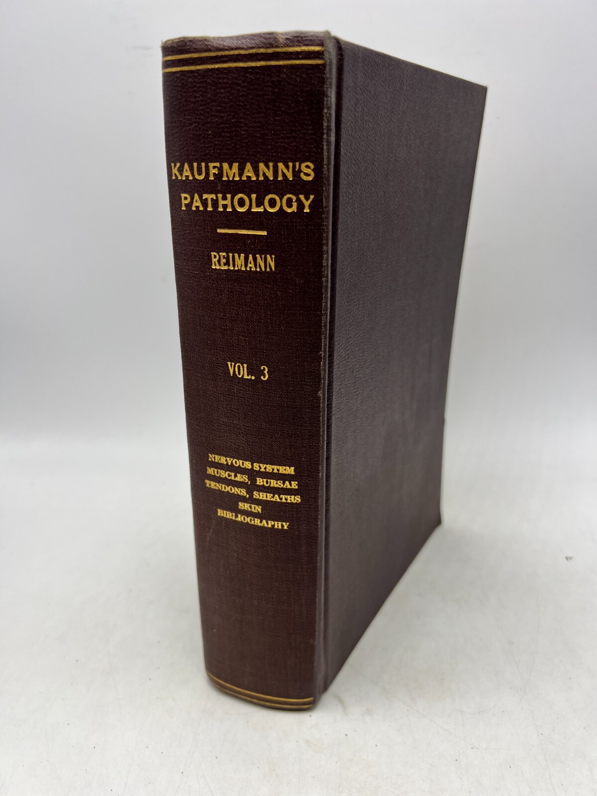 Pathology for Students and Practitioner’s Volumes I, II, III by Kaufmann (1929,H