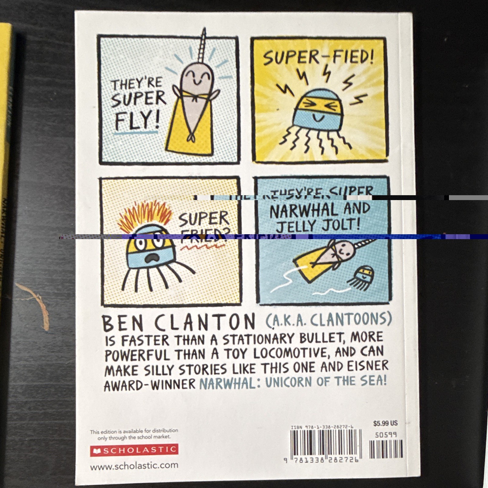 Ben Clanton Narwhal and Jelly Book Lot of 4 Scholastic PB Illustrated Ages 4-8