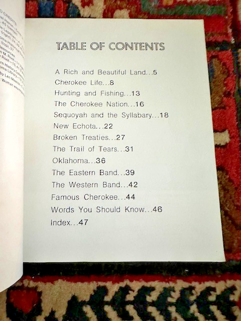 The Cherokee : 1985 : children’s : new true book 47 pages : Paperback
