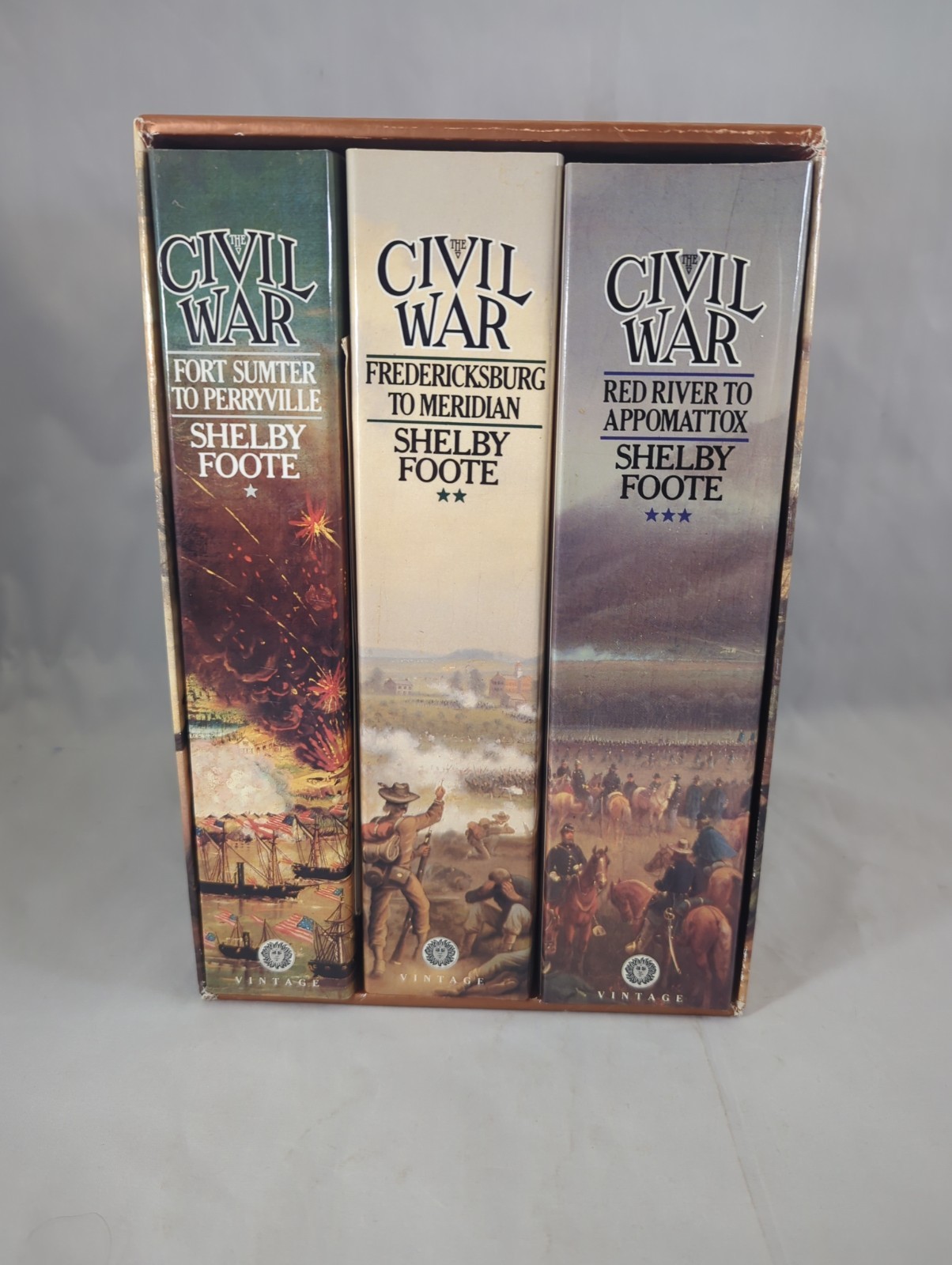 The Civil War: A Narrative, 3-VOL. Boxed Set By Shelby Foote Used Very Good
