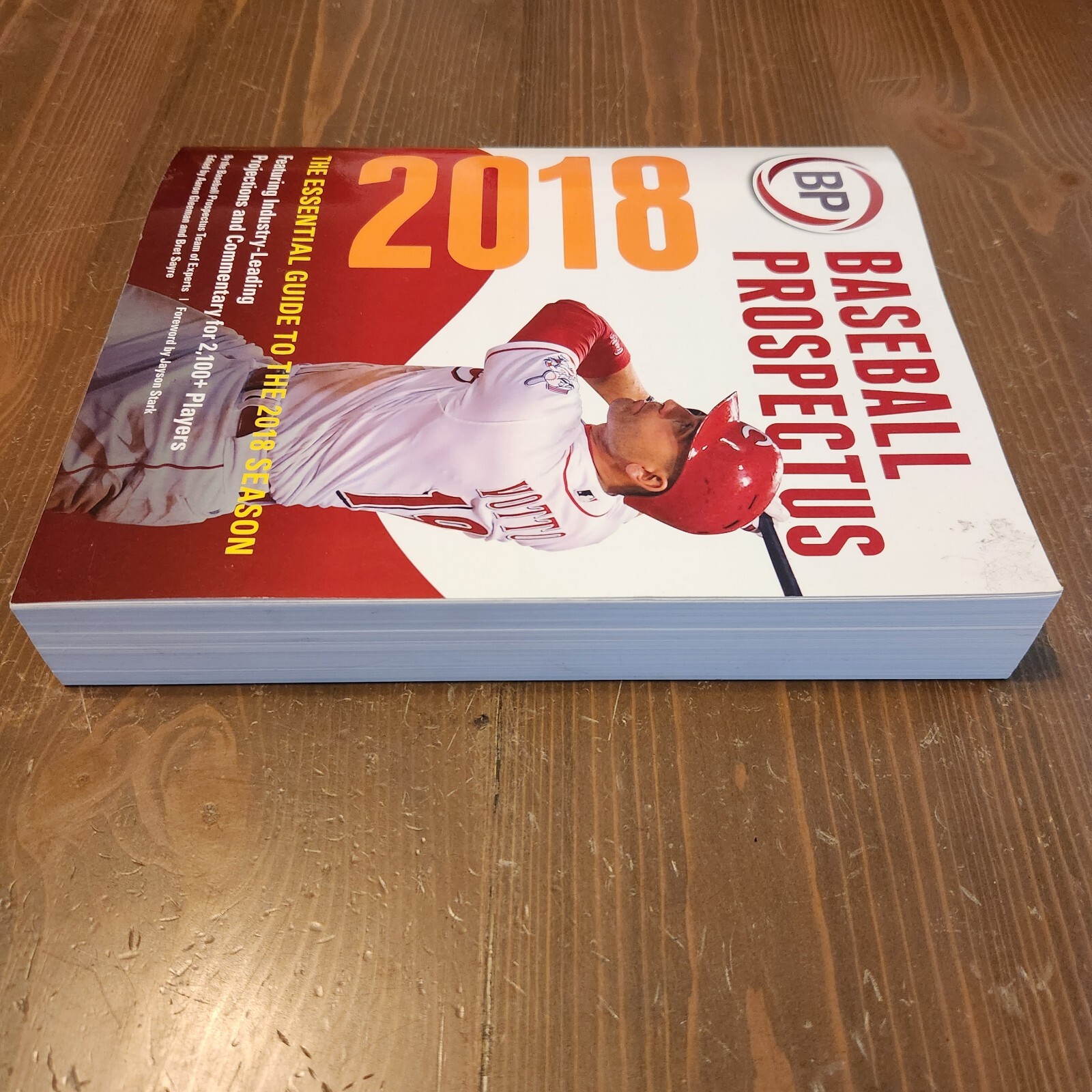 Baseball Prospectus 2018 Joey Votto Cover Thick Guide Book 594 Pages Collectible