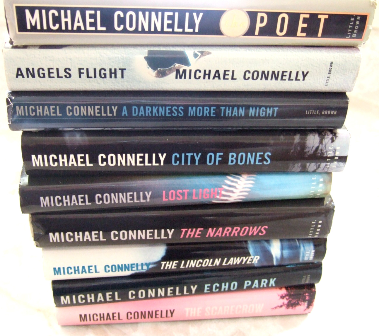 MICHAEL CONNELLY LOT OF 9 HARRY BOSCH SERIES BOOKS HARDCOVERS w/DUST JACKETS