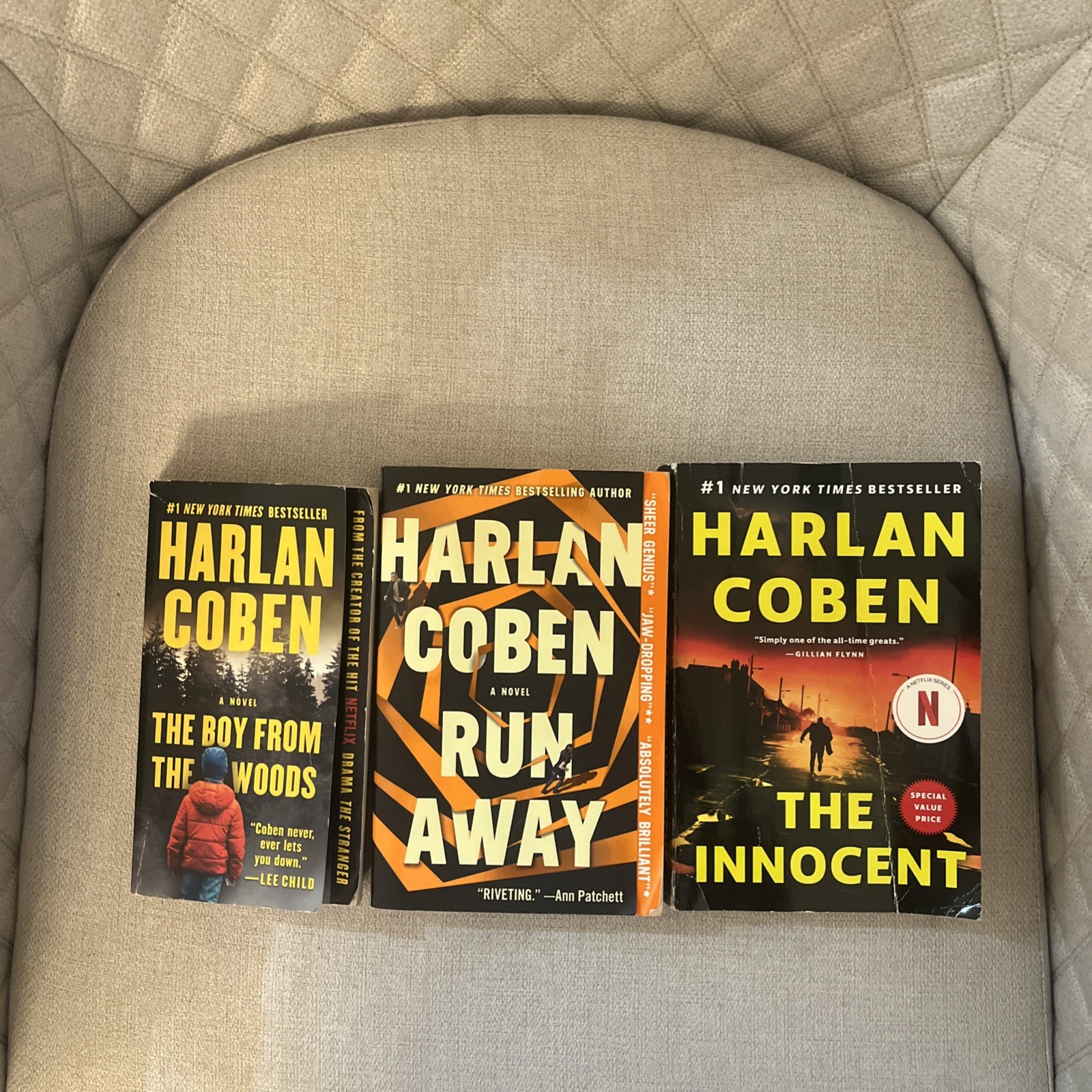 Lot of 3 Harlan Coben Paperback Books.