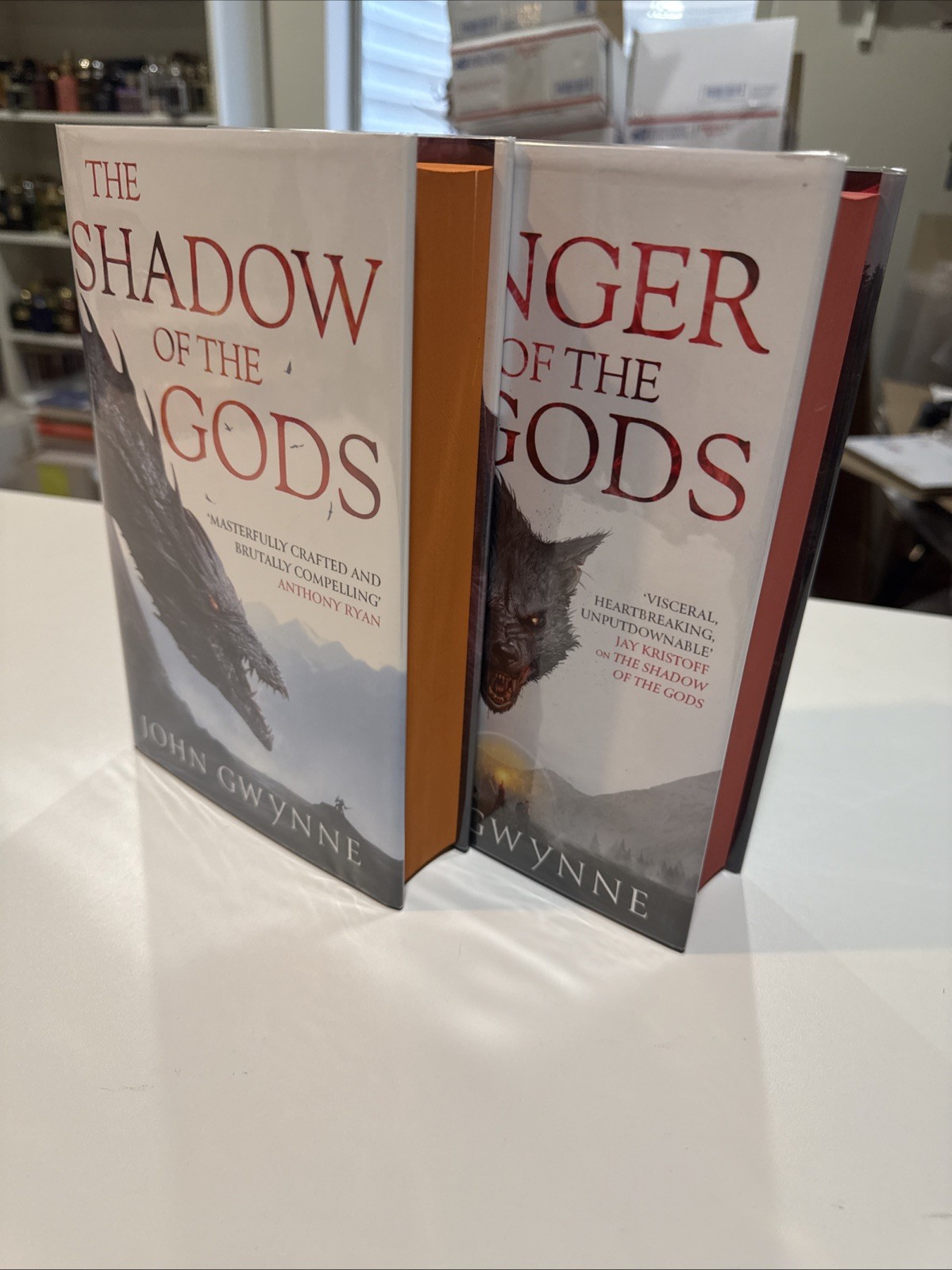 Goldsboro Hunger Of The Gods + Shadow Of The Gods John Gwynn Signed Numbered 1/1