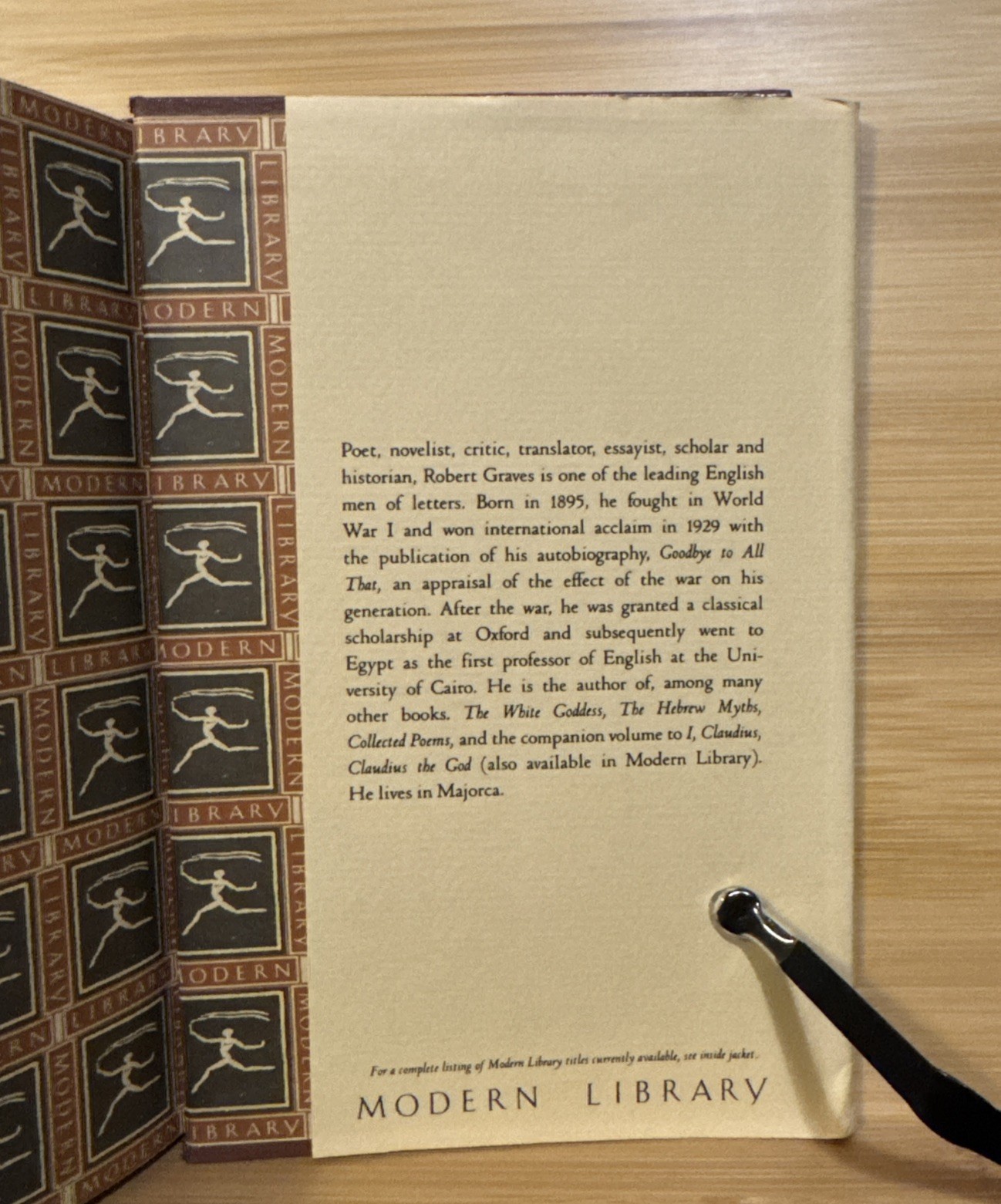 I, Claudius – Robert Graves (1982, Hardcover) Modern Library Edition, HCDJ