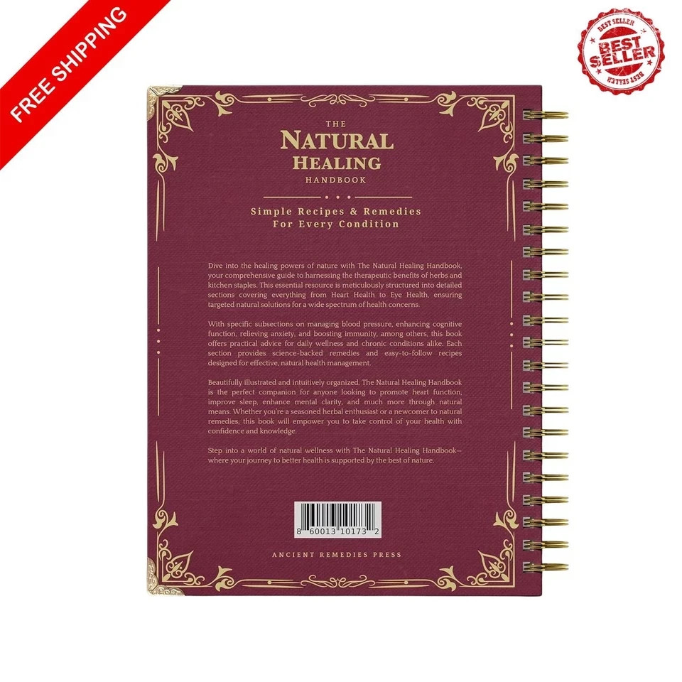 The Natural Healing Handbook Spiral Bound Guide For Herbal Remedies And Natural.