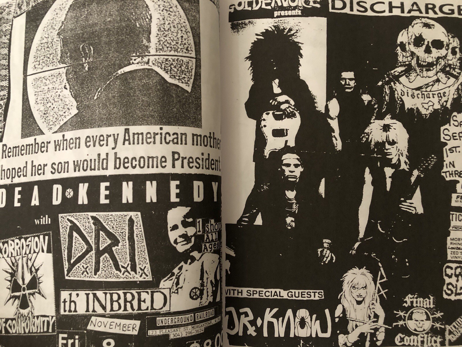 400 Punk Rock Flyers Book – Minor Threat, Bad Brains, Circle Jerks, Misfits FEAR