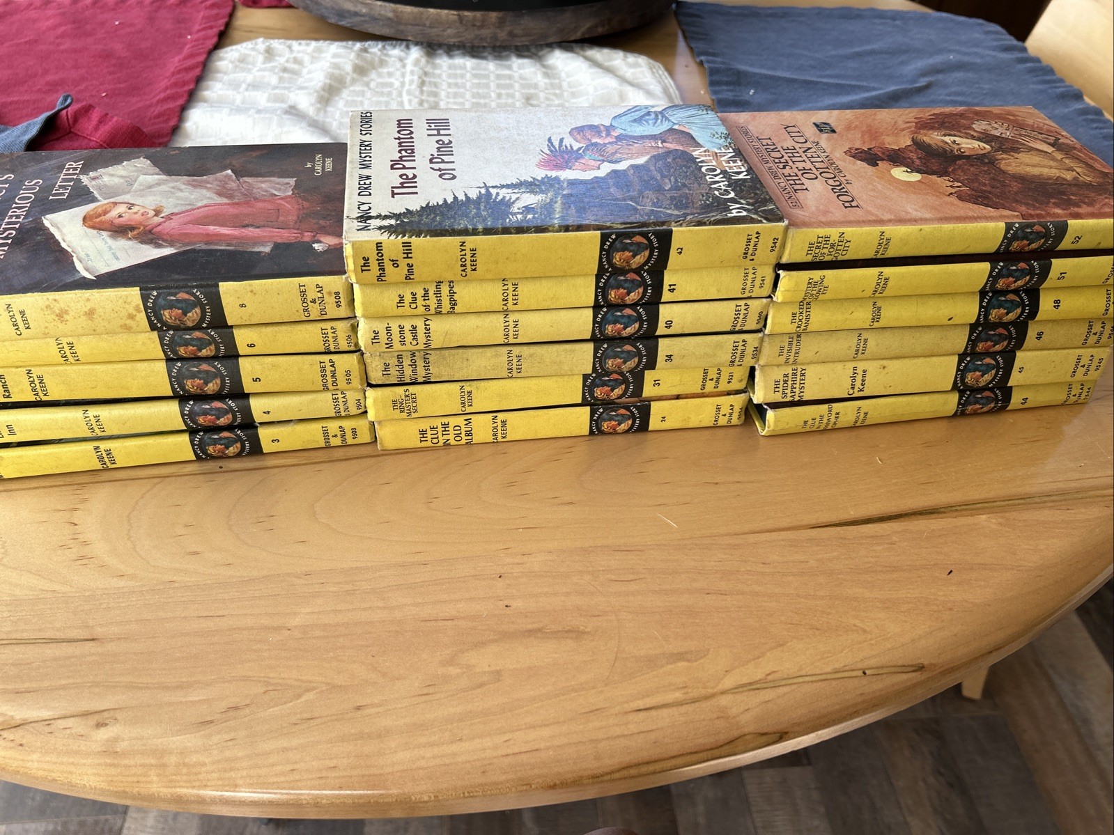 Lot of 17 Nancy Drew Mystery Stories Hardcover Books Carolyn Keene Vintage 1960s