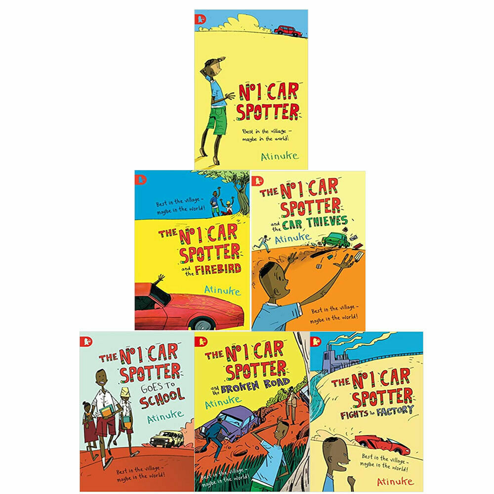 The No. 1 Car Spotter Series 6 Books Collection Box Set Paperback by Atinuke