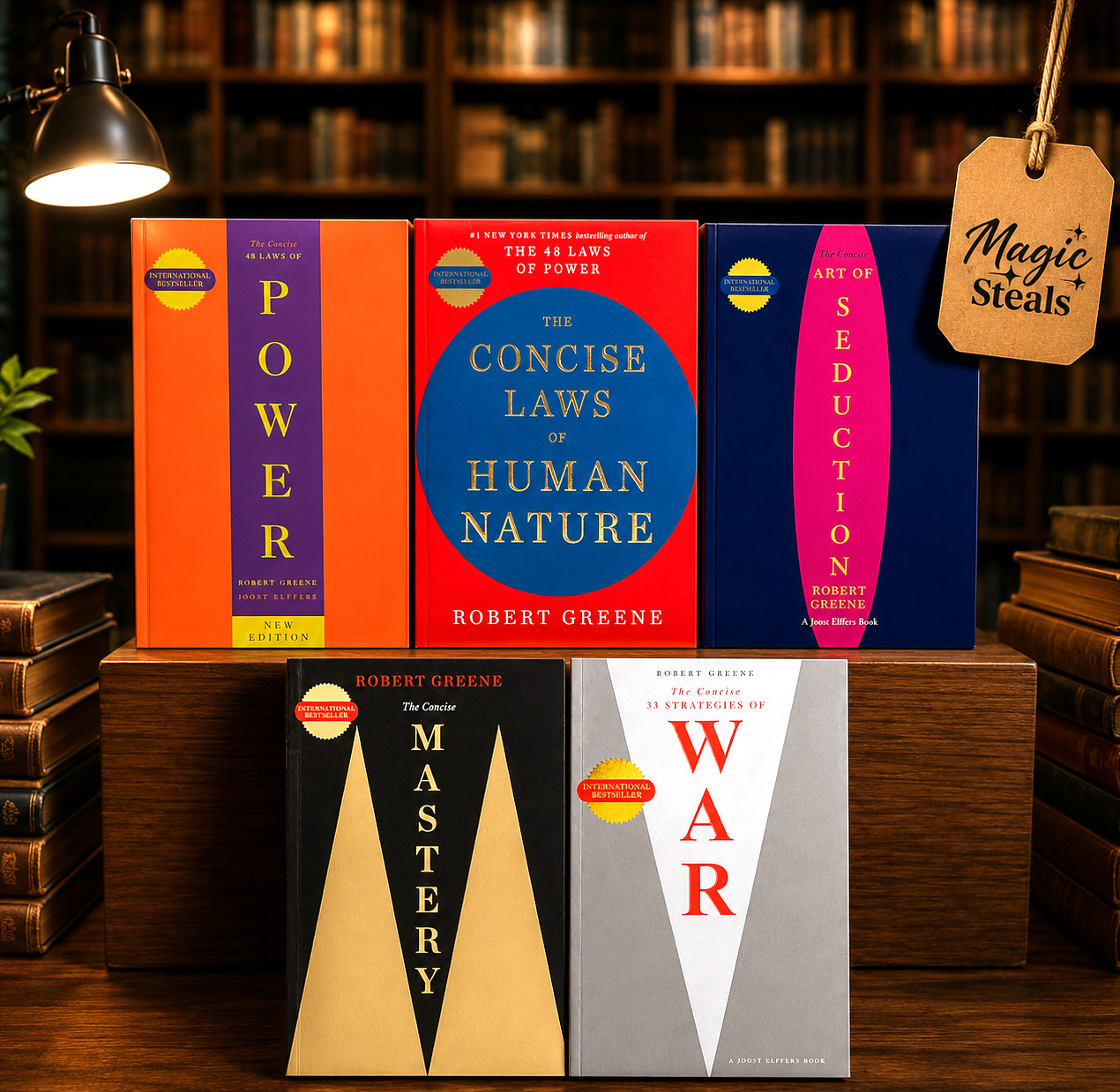 Robert Greene Collection 5 Books Set – [CONCISE] Seduction, Power