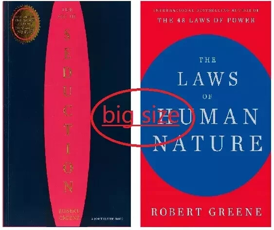 The Art of Seduction + The Laws of Human Nature by Robert Greene ,PB, (Big)