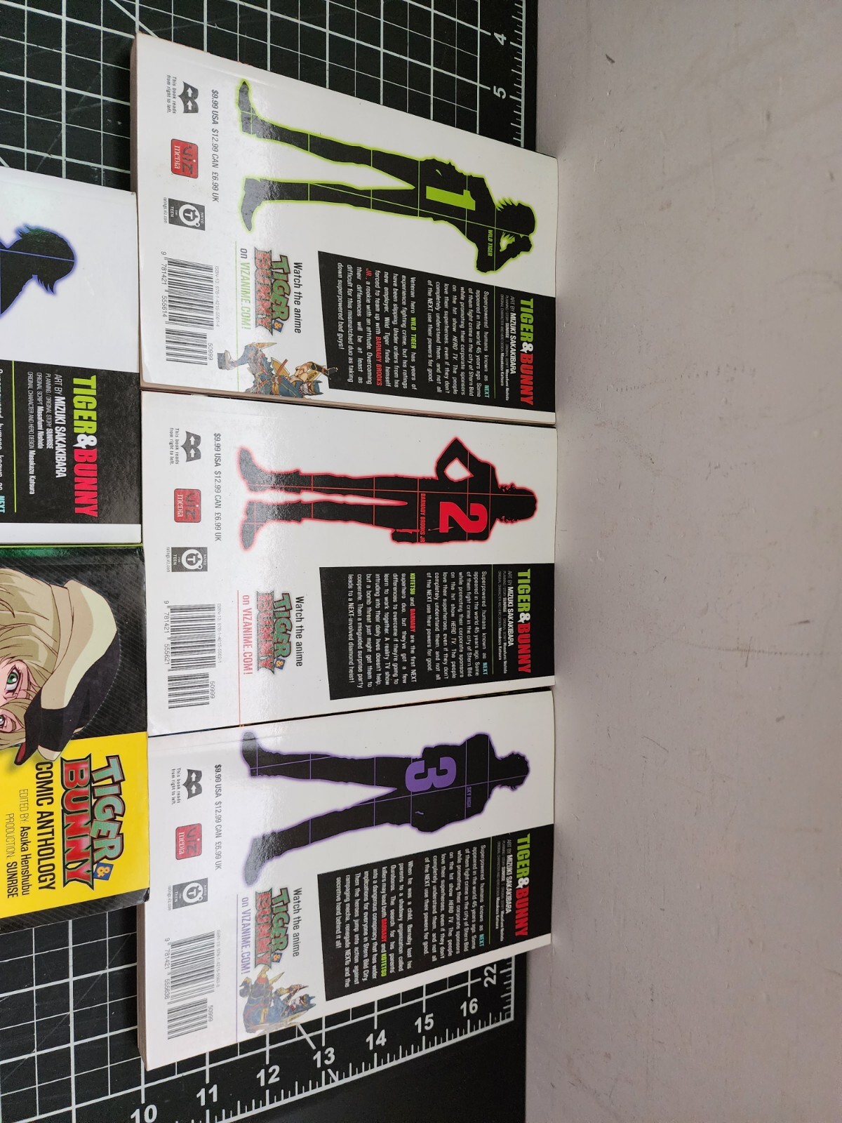 Tiger & Bunny Manga Lot Volumes 1 2 3 4 1-4 English + 2 in 1 comic anthology