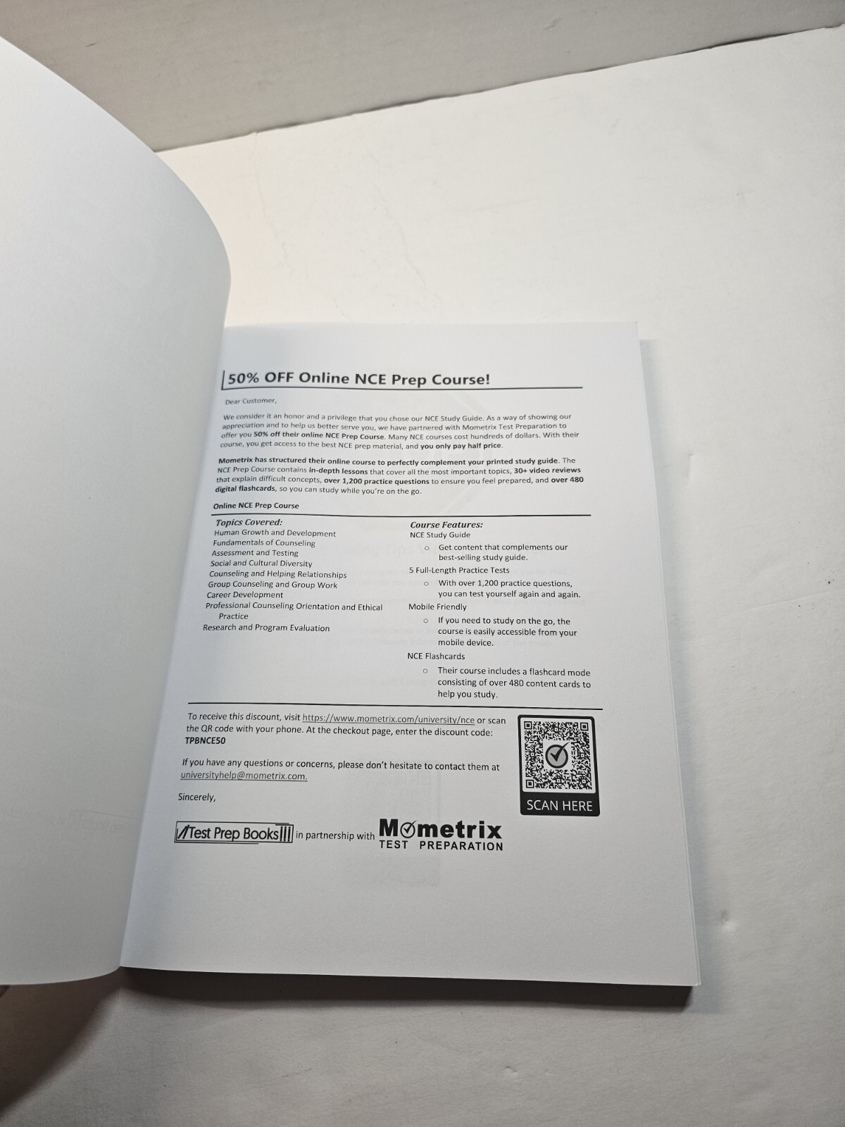 NCE Exam Preparation 2023 and 2024 NCE Study Guide Book with Pra