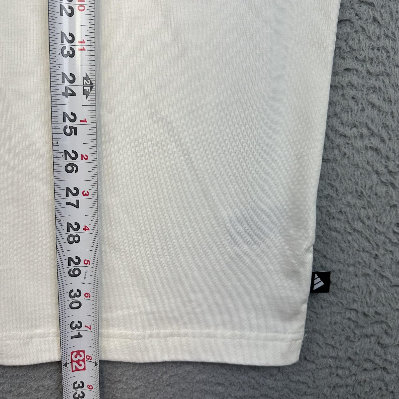 Adidas Shirt Men XL Off White MT Lens Pocket Graphic Loose Fit Cotton Basketball