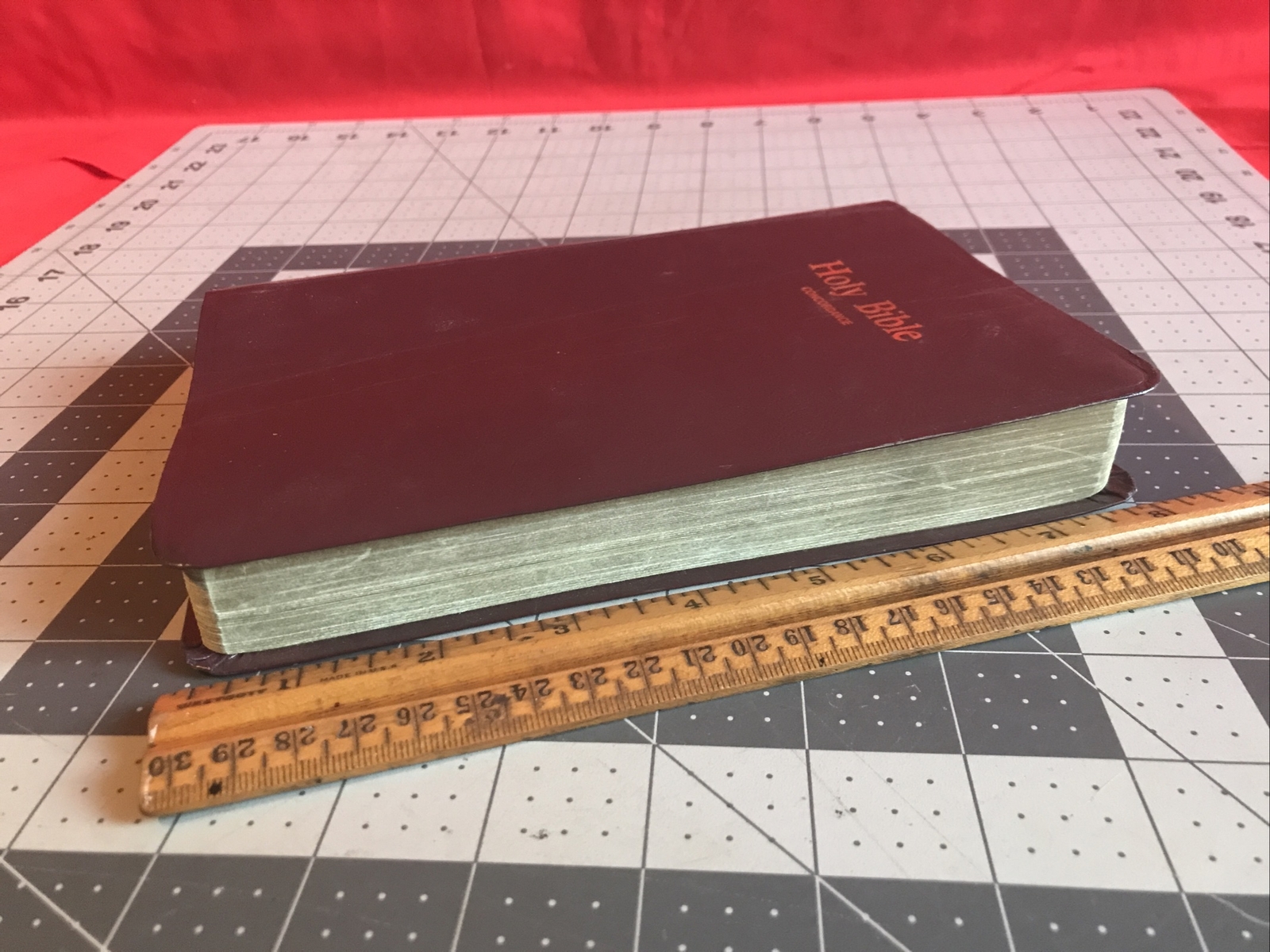 Vintage 1973 Holy Bible Concordance Red Letter Edition Word Aflame Press Rare
