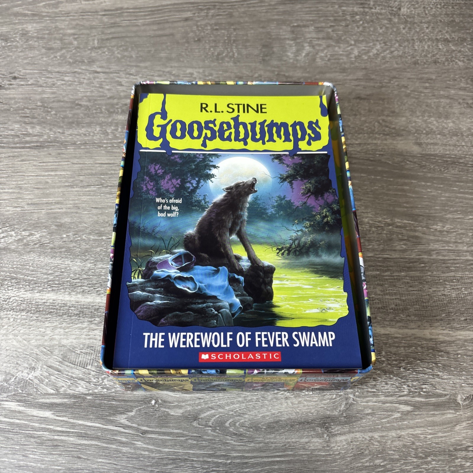 Goosebumps Fear Limited Edition Collectible Tin ORANGE 5 Book All First Printing