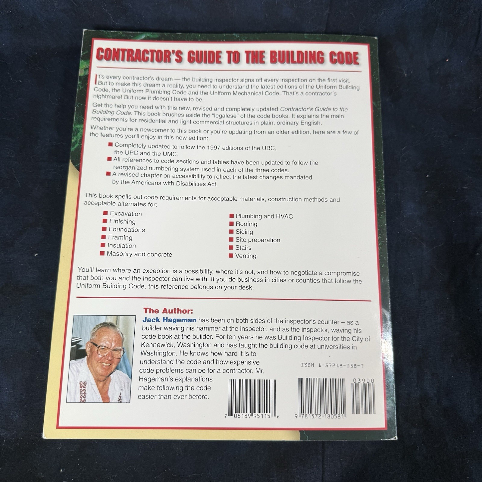 Contractor’s Guide to the Building Code: Based on the 1997 Uniform Building Code
