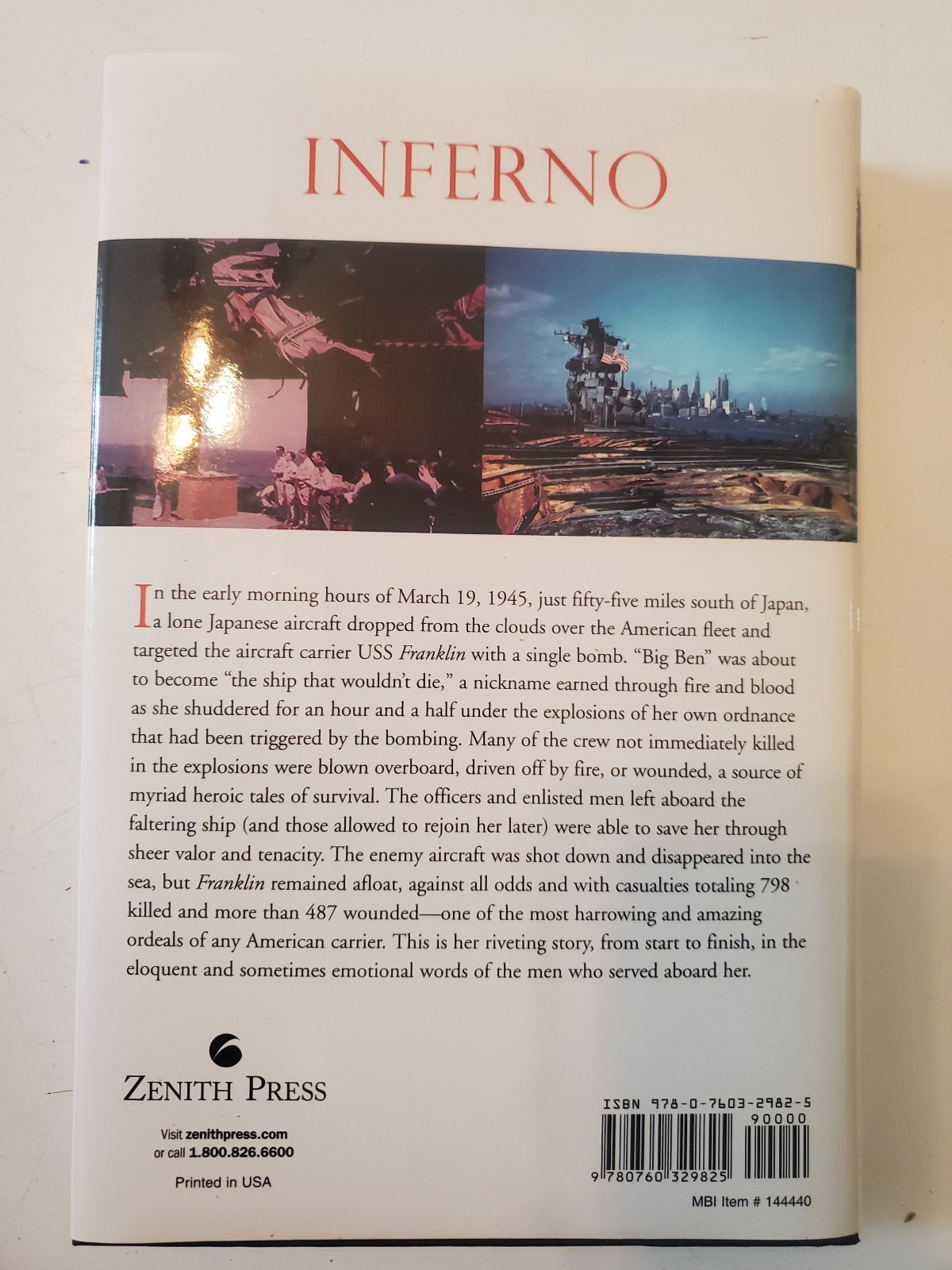 Inferno: The Epic Life and Death Struggle of the USS Franklin Jospeh Springer