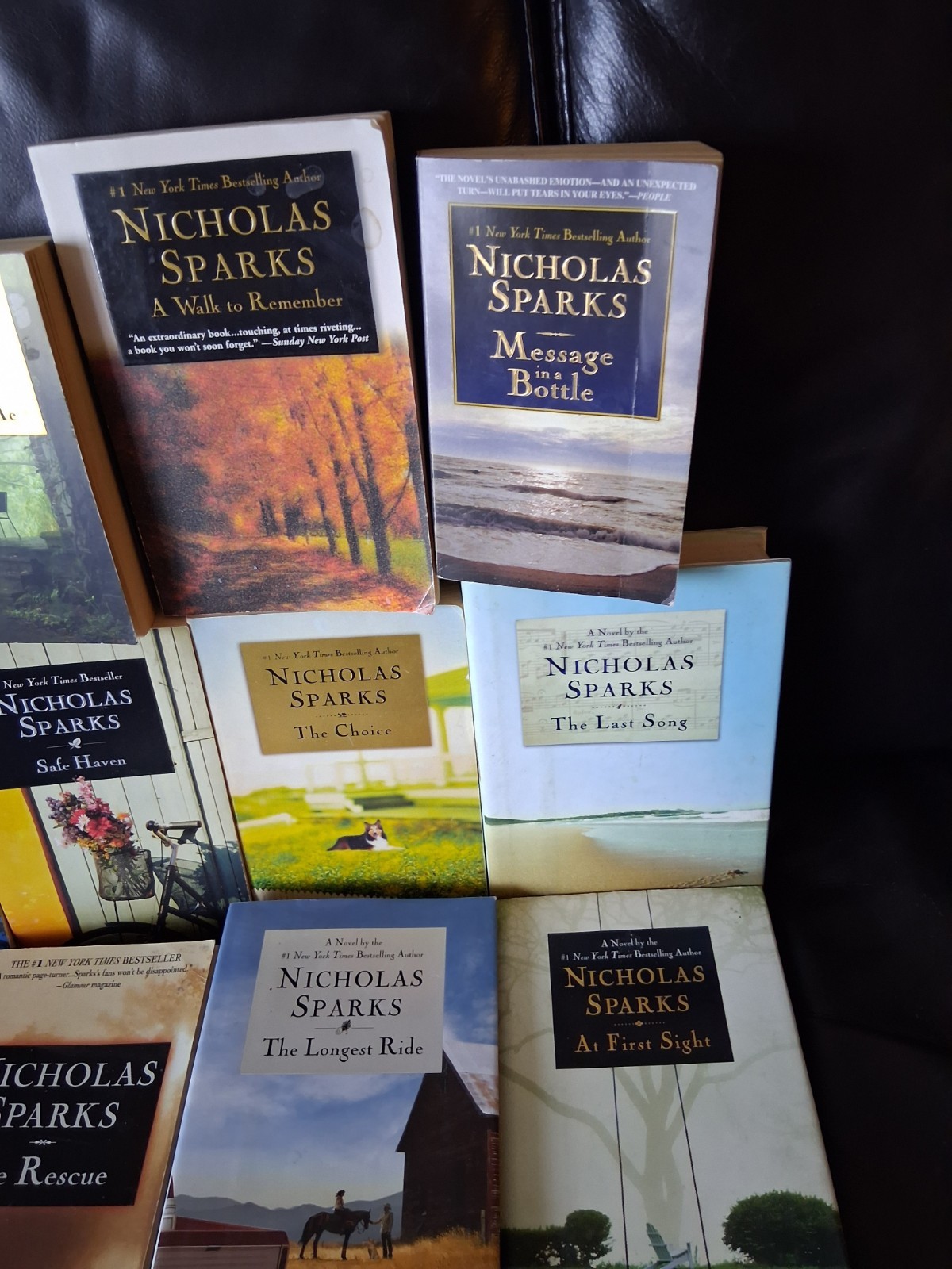 Lot of 17 Hardcover & Softcover Books by Nicholas Sparks – Random Mix Complete