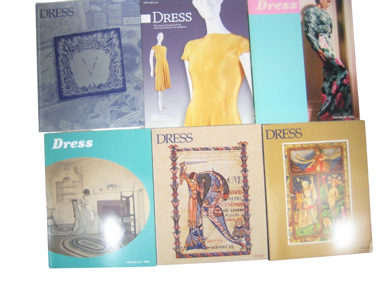 Set Of 9 Dress Journals From The Costume Society Of America 1990s 2000s