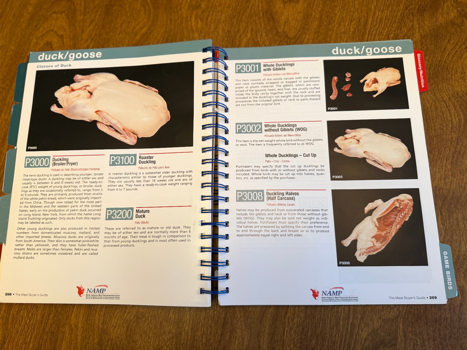 The Meat Buyer’s Guide-Spiral bound 6th ed 2010-NAMP-Illus.- Spanish cut names