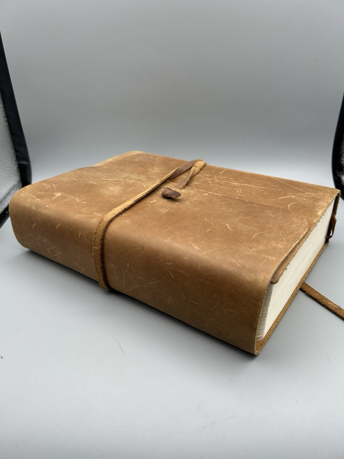 ESV Journaling Bible Interleaved Edition Natural Leather Brown – Some Writing
