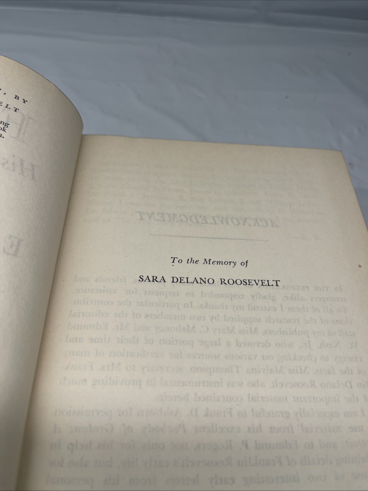 F.D.R. His Personal Letters~Early Years~Stated First Edition~1947~HC/DJ~VG Cond.