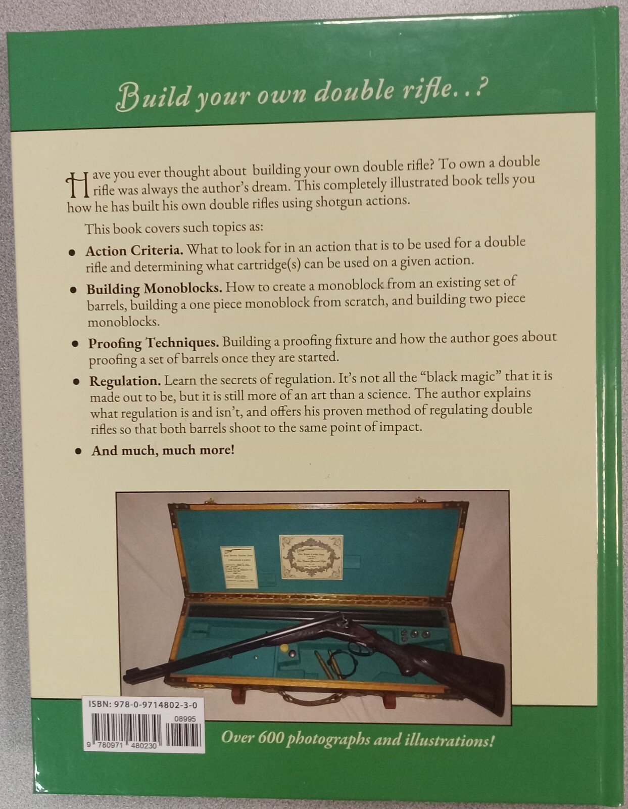 New- “Building Double Rifles on Shotgun Actions” by W. Ellis Brown – 3rd Edition