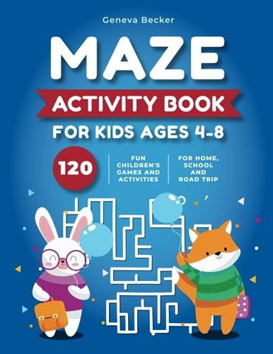 Maze Activity Book for Kids Ag – Paperback – VERY GOOD
