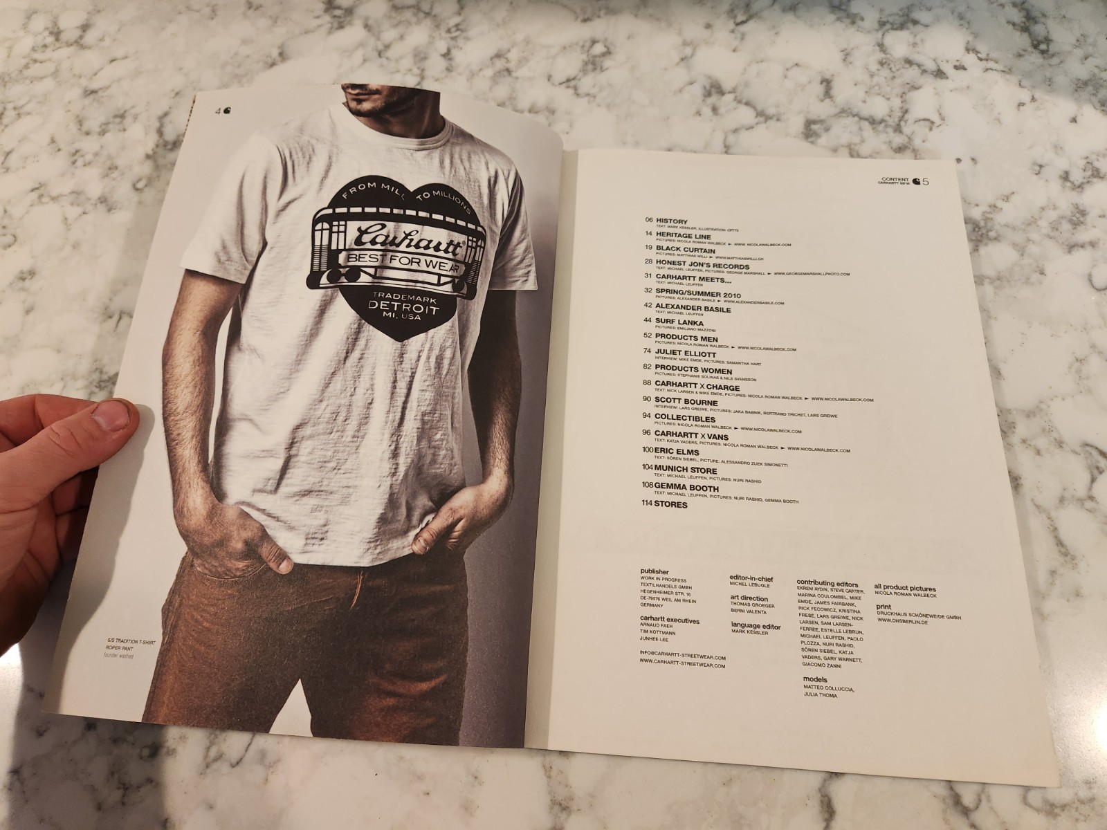 Carhartt Brand Book No 3 Limited Edition Book Includes Stickers WIP Catalog 2010