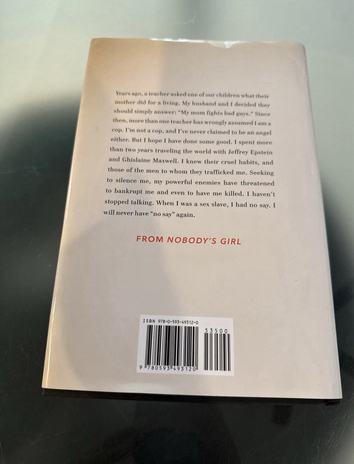 Nobody’s Girl : A Memoir of Surviving Abuse and Fighting for Justice by Virginia