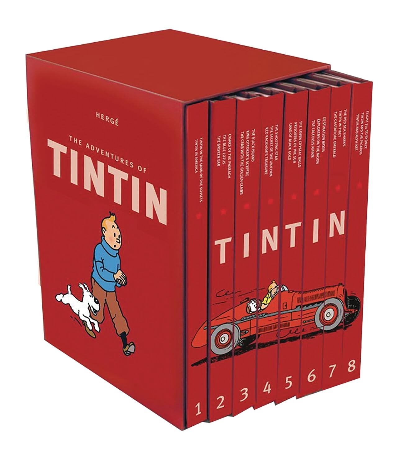 The Complete Adventures Of Tintin Collection 8 Books Box Gift Set By Herge NEW