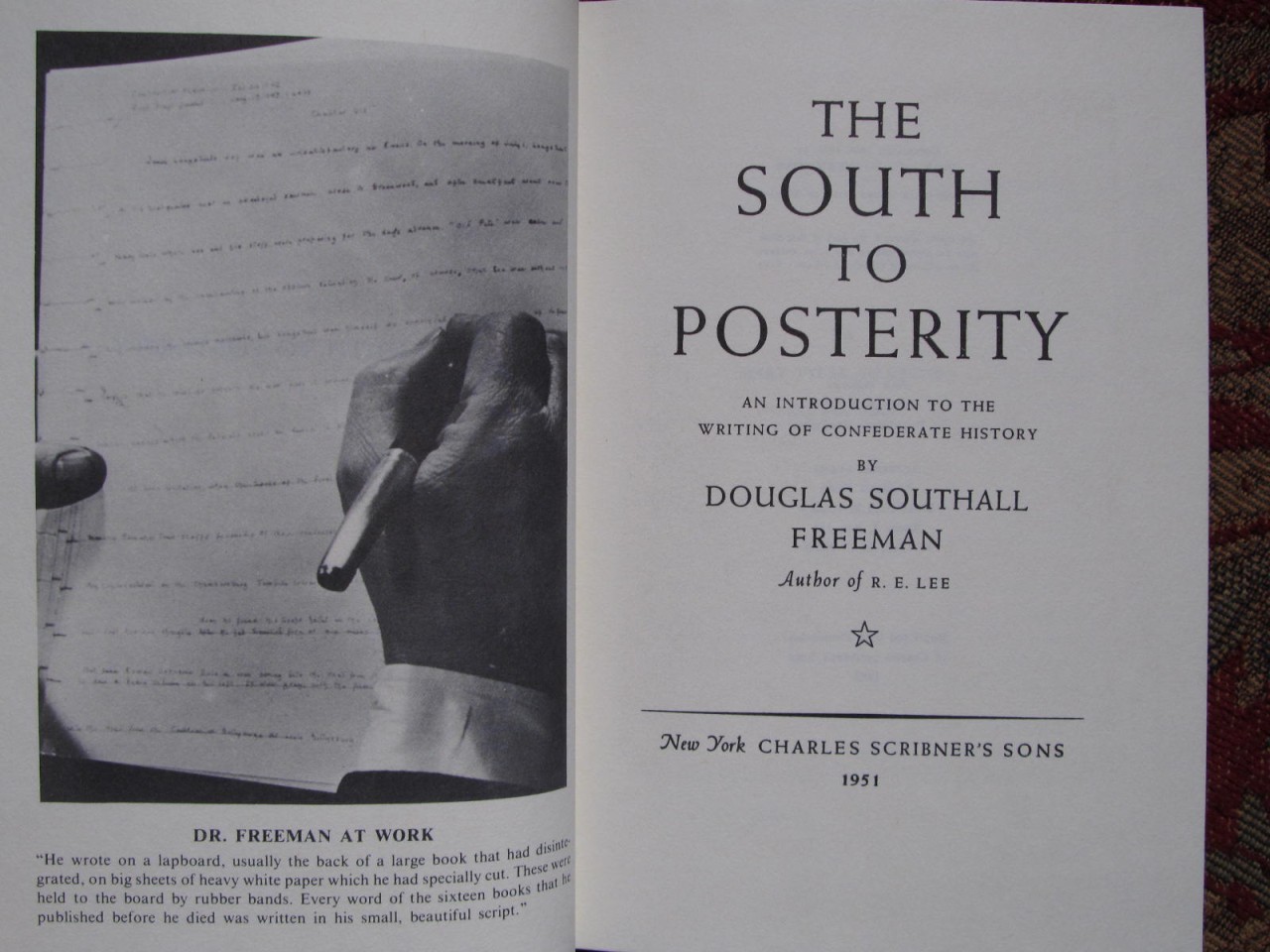 THE SOUTH TO POSTERITY – DOUGLAS SOUTHALL FREEMAN – CIVIL WAR – BRAND NEW