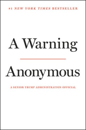 A Warning – Hardcover By Anonymous – GOOD