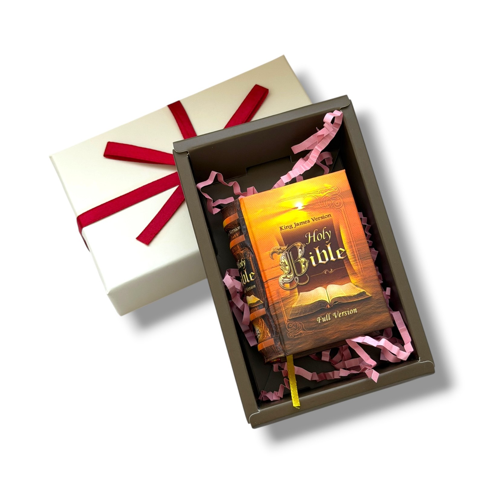 The complete King James Version Holy Bible with gift box mini book (2 x 2.6″)