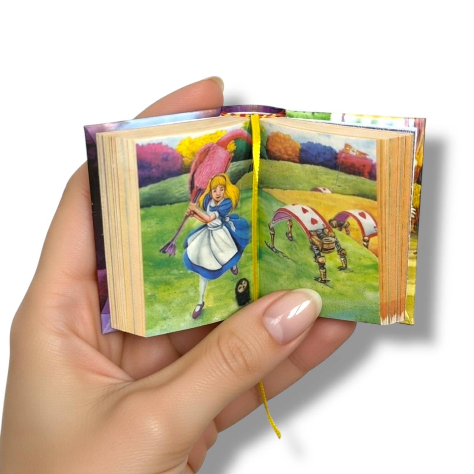 new Alice in Wonderland complete Edition mini book 2.65″ high hardcover 438 pgs