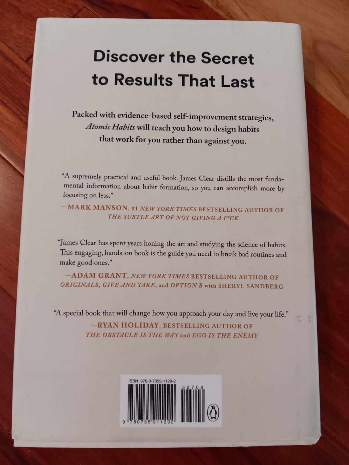 Atomic Habits: An Easy & Proven Way to Build Good Habits & Break Bad Ones