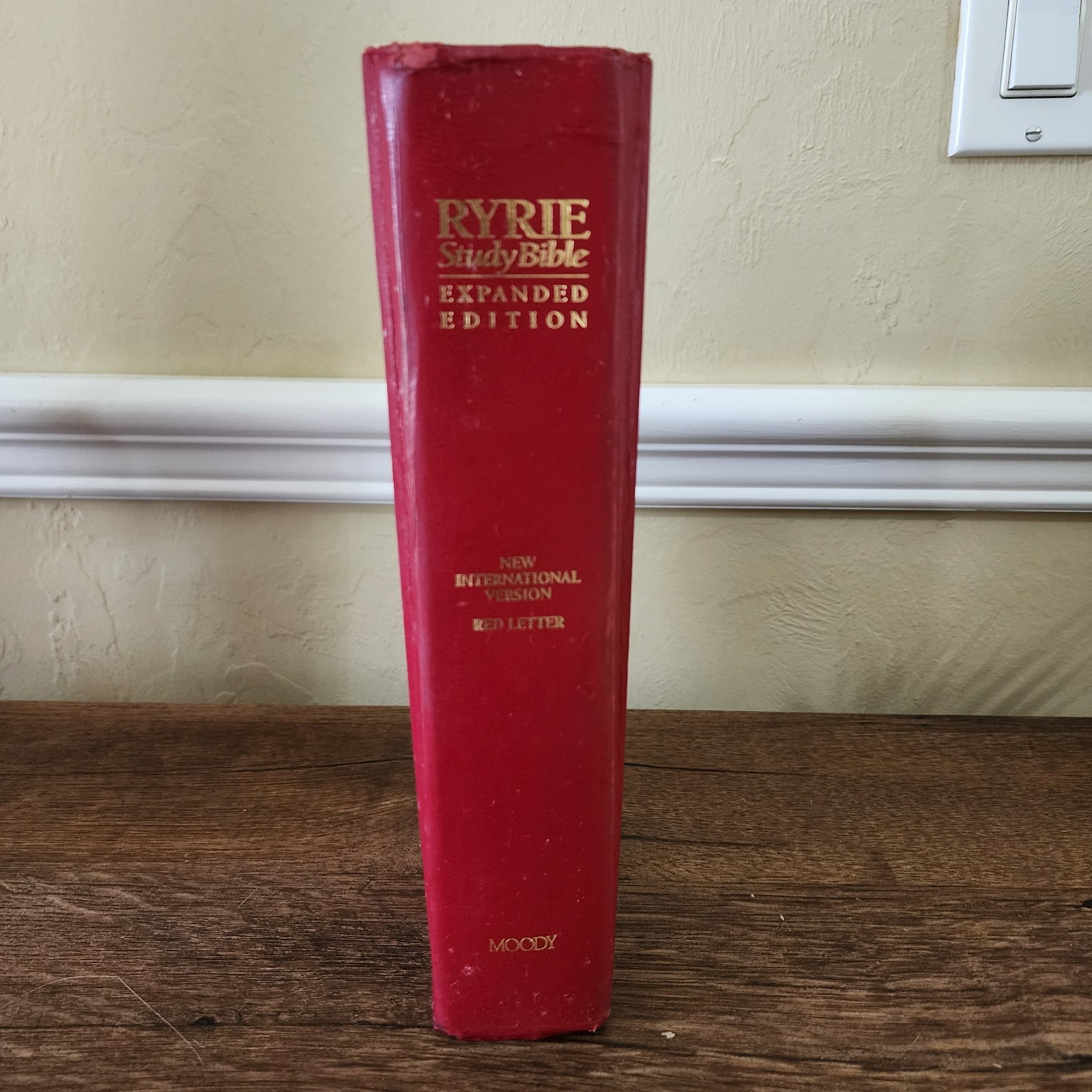Ryrie Study Bible Expanded Ed NIV Red Letter Holy Word Moody Vtg 1994 HC