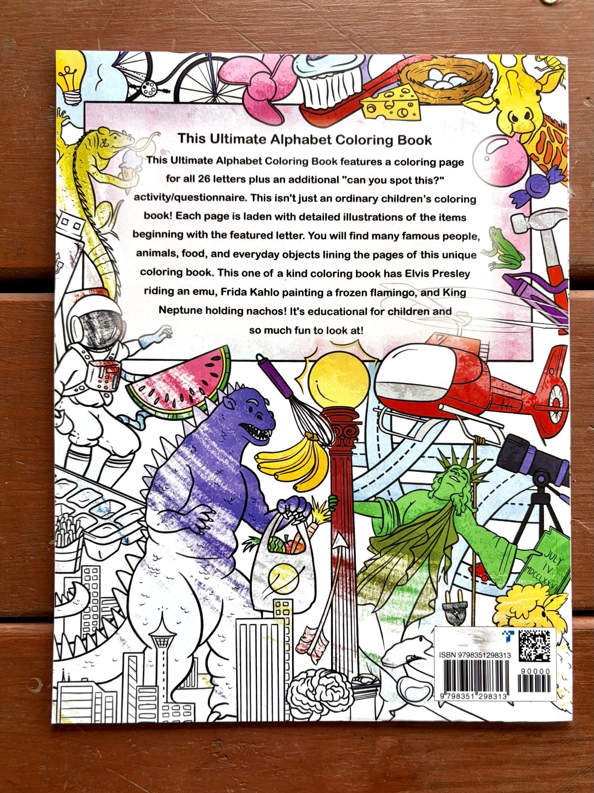 The Ultimate Alphabet Coloring Book 4 By Alannah Dyer- 8.5×11 in. Ages 4-8 Fun