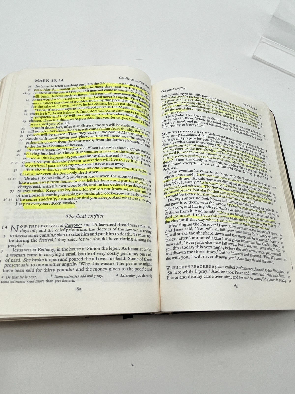 1971 New English Bible with Apocrypha Oxford Black Leather Great Britain